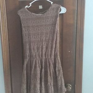 Crochet frill dress